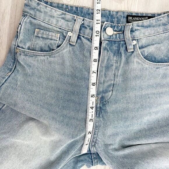 Blank NYC The Madison Crop High Rise Denim‎ Jeans Blue Size 24 - Picture 10 of 11